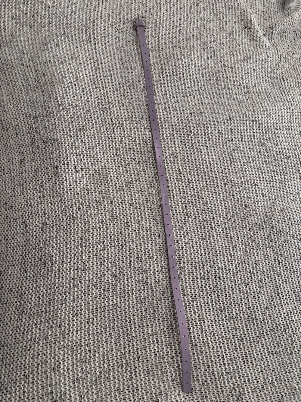 Slim Lavender Leather Belt